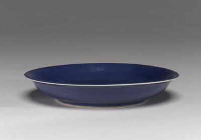 图片[2]-Dish with floral decoration in coblat blue glaze, Ming dynasty, Jiajing reign (1522-1566)-China Archive